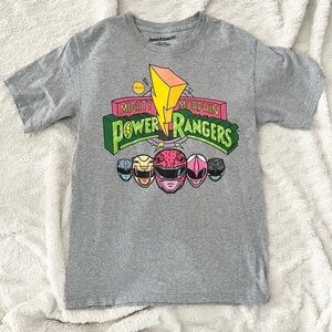 Power Ranger 100% Cotton Gray T-Shirt Unisex Size Small
